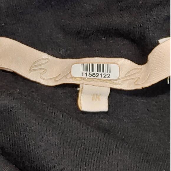 Hutch Stripe Eleanor Dress Crewneck Short Sleeve Black White Womens Plus Size 1X - Picture 6 of 11